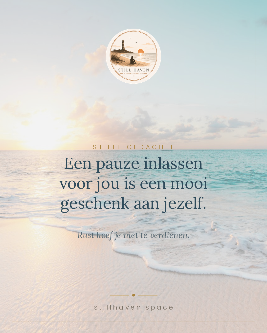 Een pauze inlassen voor jou is een mooi geschenk aan jezelf.