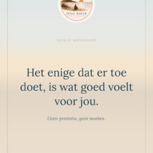 Kaart — Het enige dat er toe doet, is wat goed voelt voor jou