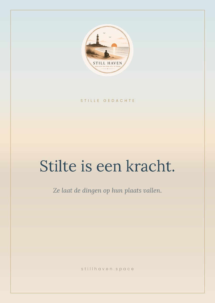Kaart met een stille gedachte